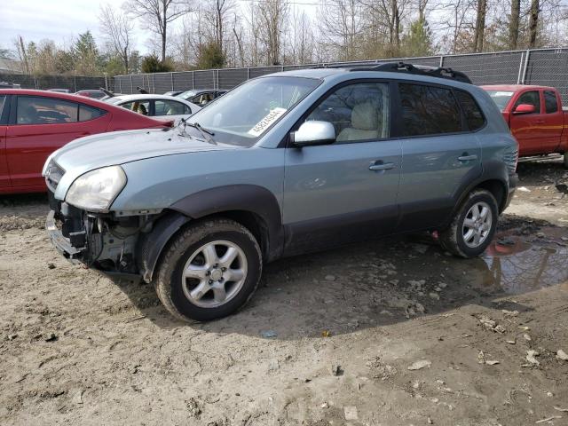 KM8JN12D35U194787 - 2005 HYUNDAI TUCSON GLS BLUE photo 1