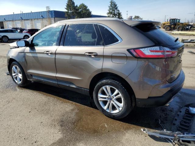 2FMPK4J91KBB03809 - 2019 FORD EDGE SEL BROWN photo 2