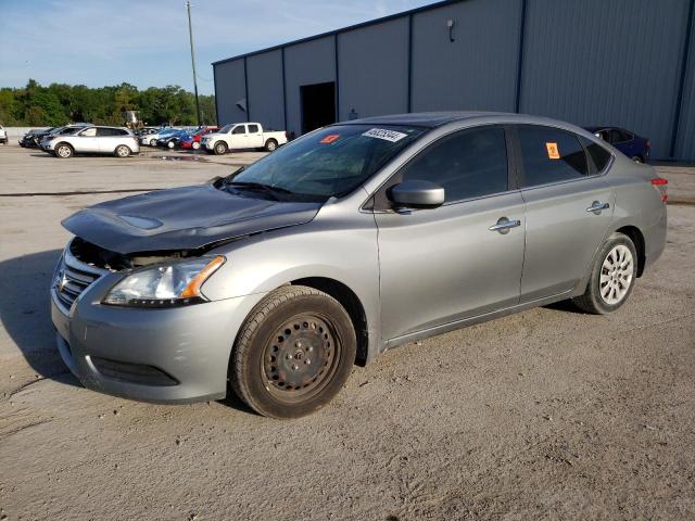 3N1AB7APXDL795007 - 2013 NISSAN SENTRA S SILVER photo 1