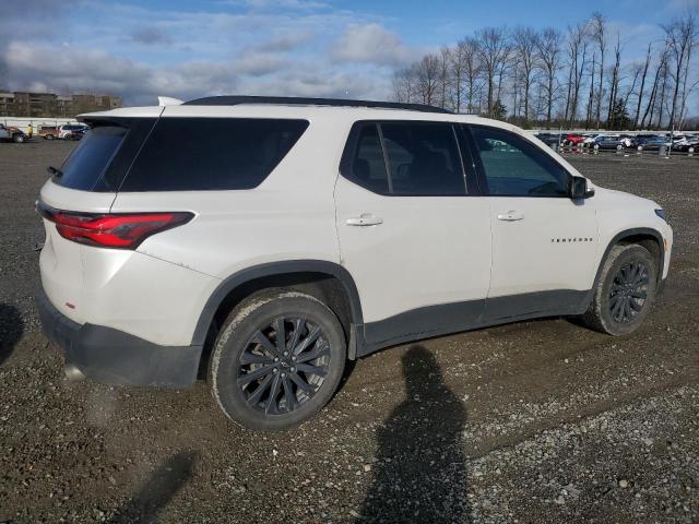 1GNERJKW9NJ107205 - 2022 CHEVROLET TRAVERSE RS WHITE photo 3