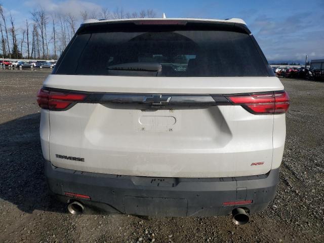 1GNERJKW9NJ107205 - 2022 CHEVROLET TRAVERSE RS WHITE photo 6