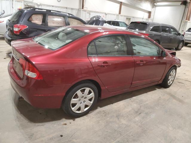 19XFA16559E035038 - 2009 HONDA CIVIC LX RED photo 3