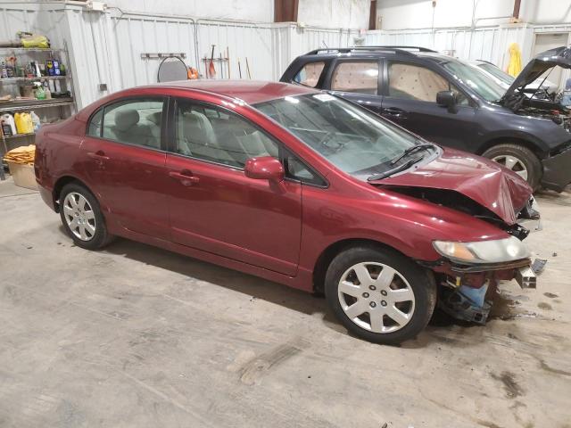 19XFA16559E035038 - 2009 HONDA CIVIC LX RED photo 4