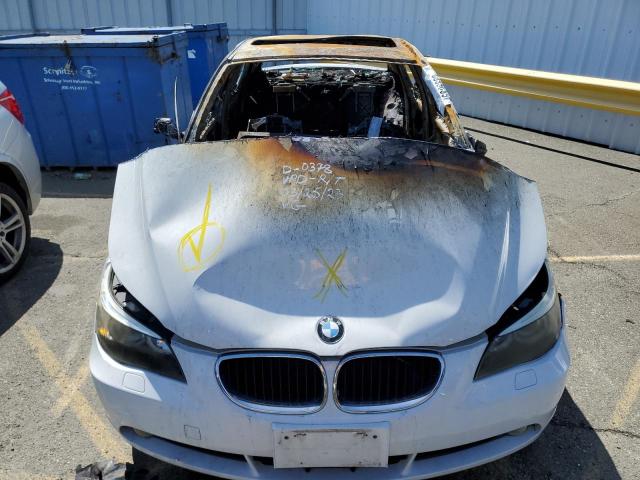 WBANA73585B813775 - 2005 BMW 530 I WHITE photo 11