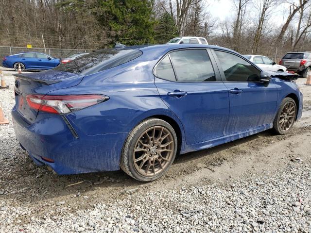 4T1T11AK0PU081340 - 2023 TOYOTA CAMRY SE NIGHT SHADE BLUE photo 3