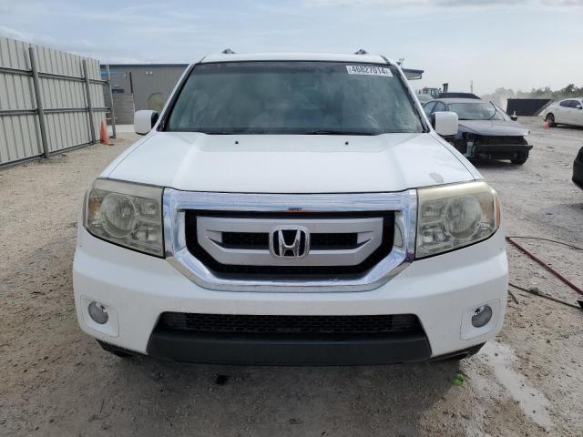 5FNYF3H54BB009968 - 2011 HONDA PILOT EXL WHITE photo 5