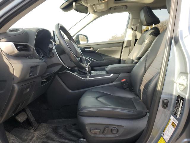 5TDGZRBHXMS066313 - 2021 TOYOTA HIGHLANDER XLE BLUE photo 7