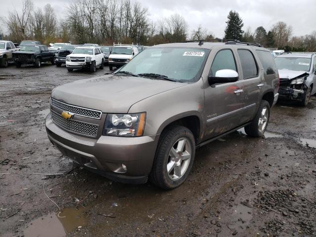 1GNSKCE07DR160334 - 2013 CHEVROLET TAHOE K1500 LTZ GRAY photo 1