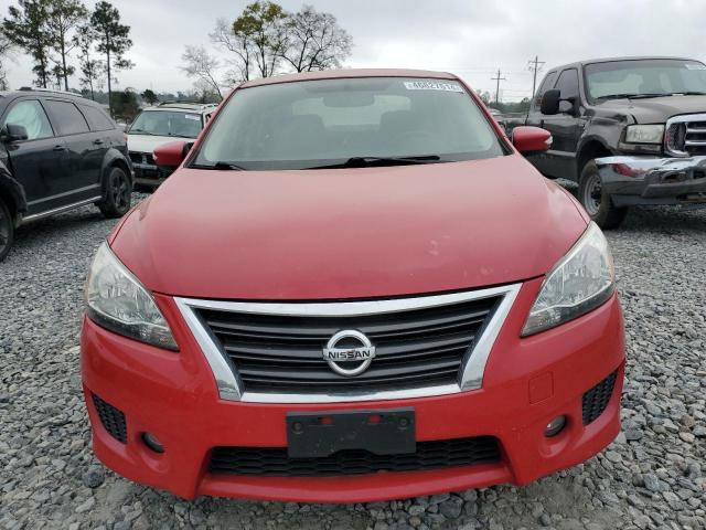 3N1AB7AP3FY307022 - 2015 NISSAN SENTRA S RED photo 5