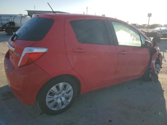 VNKKTUD30EA001346 - 2014 TOYOTA YARIS RED photo 3