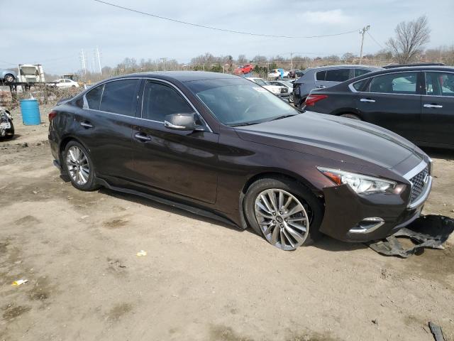 JN1EV7AR0JM445655 - 2018 INFINITI Q50 LUXE BROWN photo 4