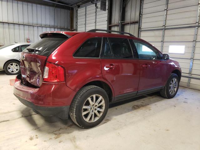 2FMDK3JC1EBA83039 - 2014 FORD EDGE SEL MAROON photo 3