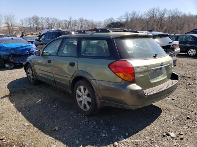 4S4BP61C167303977 - 2006 SUBARU LEGACY OUTBACK 2.5I GREEN photo 2