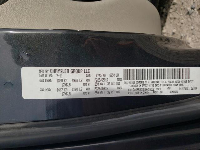 2A4RR8DG8BR799192 - 2011 CHRYSLER TOWN & COU TOURING L GRAY photo 14