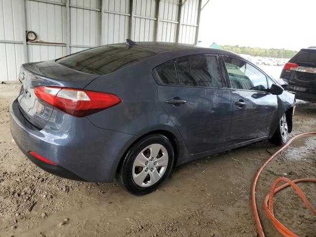 KNAFK4A68G5445448 - 2016 KIA FORTE LX BLUE photo 3