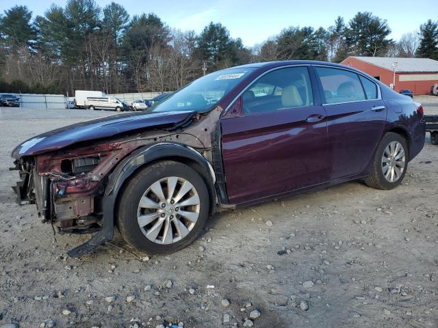 1HGCR3F81FA037807 - 2015 HONDA ACCORD EXL MAROON photo 1