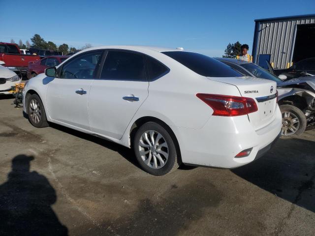 3N1AB7AP7KL613969 - 2019 NISSAN SENTRA S WHITE photo 2