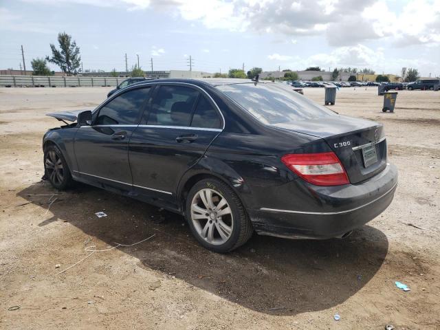 WDDGF54X38F069734 - 2008 MERCEDES-BENZ C 300 BLACK photo 2