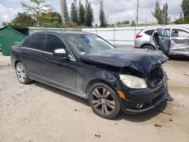 WDDGF54X38F069734 - 2008 MERCEDES-BENZ C 300 BLACK photo 4