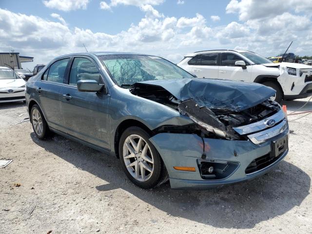 3FAHP0CG3CR251094 - 2012 FORD FUSION SEL BLUE photo 4