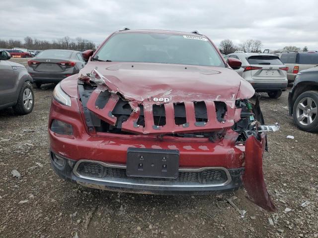 1C4PJMDS4FW666220 - 2015 JEEP CHEROKEE LIMITED RED photo 5