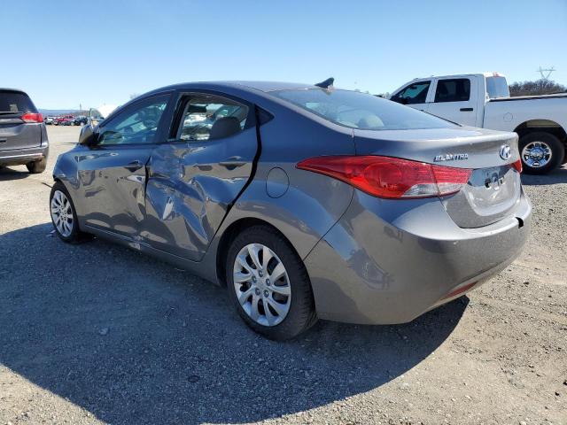 5NPDH4AE6CH090676 - 2012 HYUNDAI ELANTRA GLS GRAY photo 2