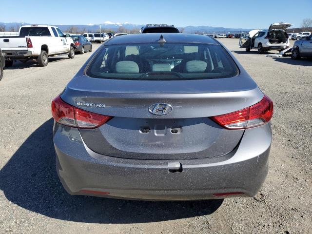 5NPDH4AE6CH090676 - 2012 HYUNDAI ELANTRA GLS GRAY photo 6