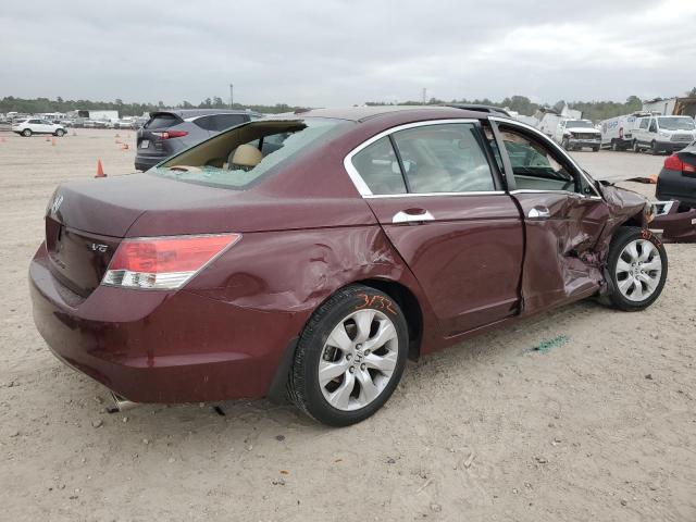 1HGCP36828A039560 - 2008 HONDA ACCORD EXL BURGUNDY photo 3