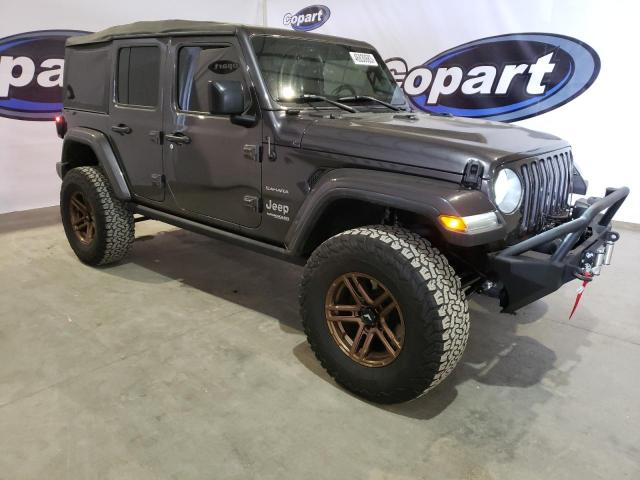 1C4HJXEG6JW246662 - 2018 JEEP WRANGLER U SAHARA GRAY photo 4