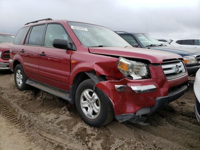 5FNYF28166B044671 - 2006 HONDA PILOT LX RED photo 4