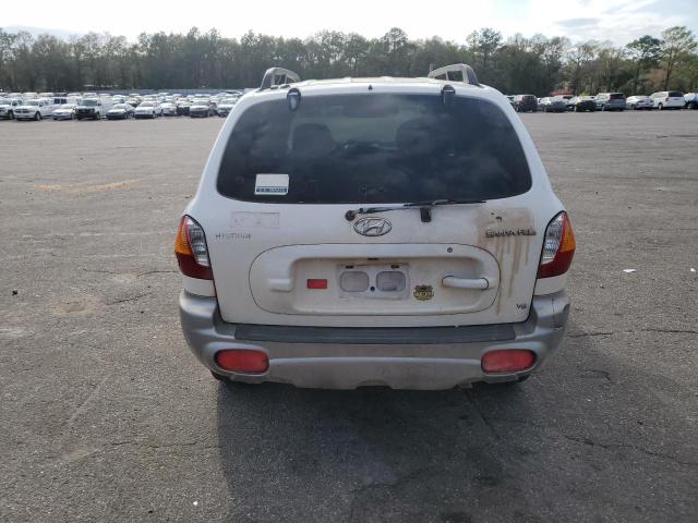 KM8SC83D81U052446 - 2001 HYUNDAI SANTA FE GLS WHITE photo 6