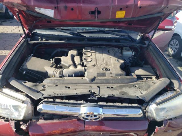 JTEBU5JR0B5073619 - 2011 TOYOTA 4RUNNER SR5 RED photo 11