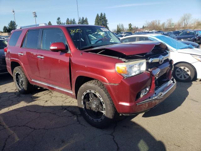 JTEBU5JR0B5073619 - 2011 TOYOTA 4RUNNER SR5 RED photo 4