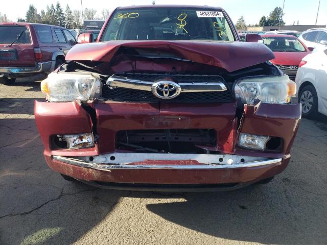 JTEBU5JR0B5073619 - 2011 TOYOTA 4RUNNER SR5 RED photo 5