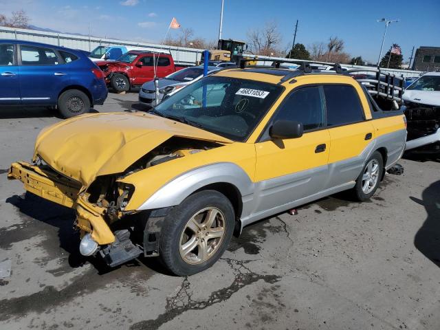 4S4BT62C837112305 - 2003 SUBARU BAJA SPORT YELLOW photo 1