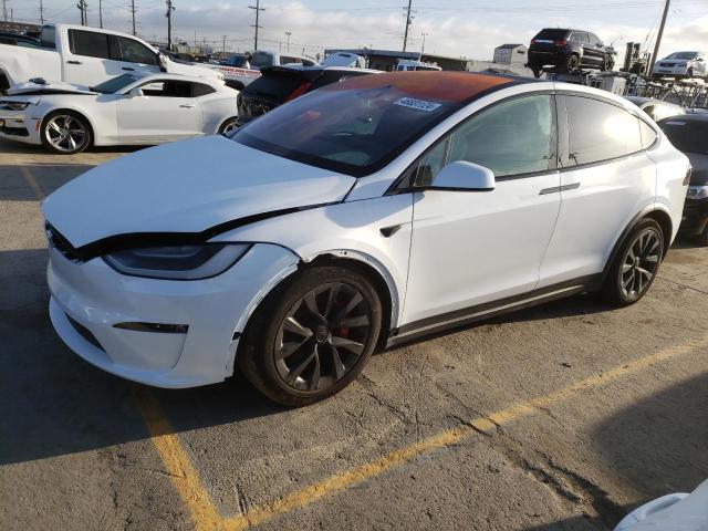 7SAXCBE67PF408976 - 2023 TESLA MODEL X WHITE photo 1