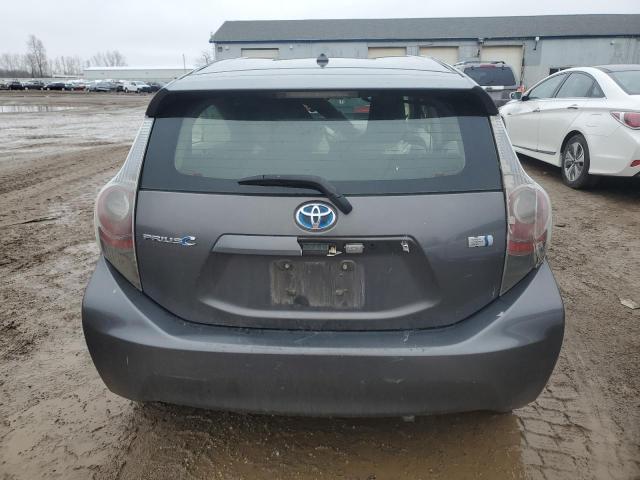 JTDKDTB32C1512055 - 2012 TOYOTA PRIUS C GRAY photo 6