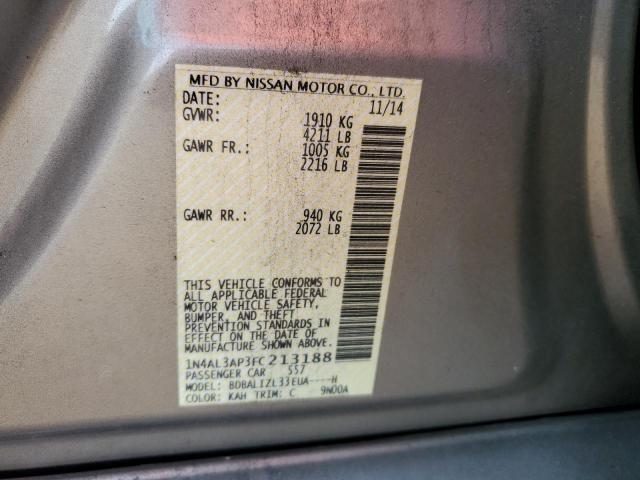 1N4AL3AP3FC213188 - 2015 NISSAN ALTIMA 2.5 BROWN photo 12