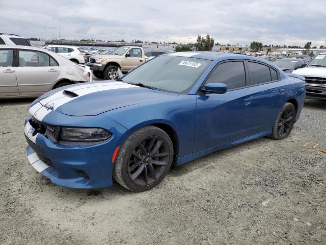 2C3CDXCT2MH522764 - 2021 DODGE CHARGER R/T BLUE photo 1