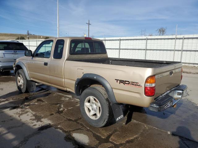 5TEWN72N11Z859418 - 2001 TOYOTA TACOMA XTRACAB GOLD photo 2