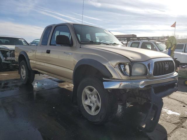 5TEWN72N11Z859418 - 2001 TOYOTA TACOMA XTRACAB GOLD photo 4