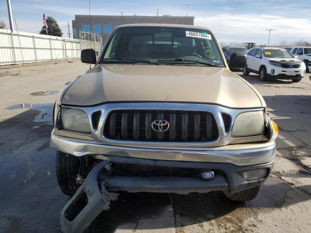 5TEWN72N11Z859418 - 2001 TOYOTA TACOMA XTRACAB GOLD photo 5