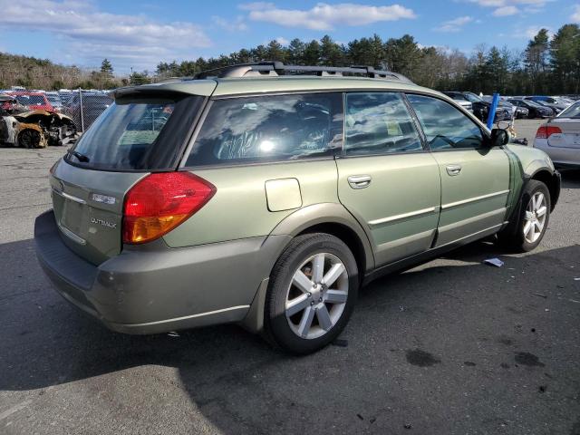 4S4BP62C867347473 - 2006 SUBARU LEGACY OUTBACK 2.5I LIMITED GREEN photo 3