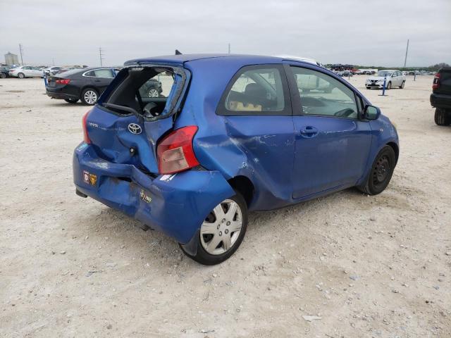 JTDJT923285156904 - 2008 TOYOTA YARIS BLUE photo 3