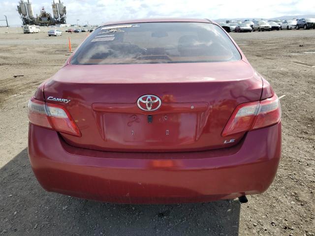 4T1BE46K17U676935 - 2007 TOYOTA CAMRY CE RED photo 6