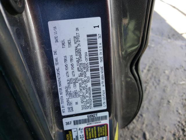 5TFRX5GN7HX082006 - 2017 TOYOTA TACOMA ACCESS CAB Графитовый фото 12