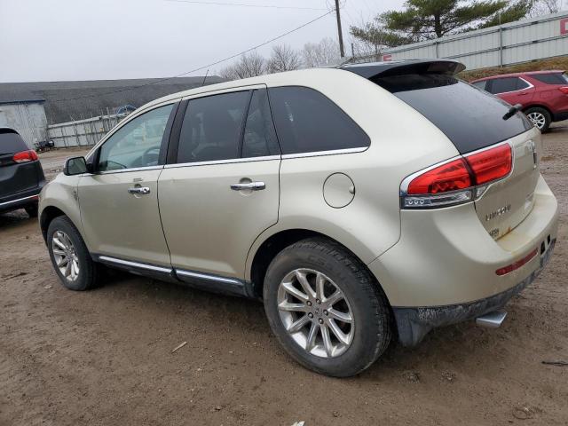 2LMDJ8JK6BBJ22652 - 2011 LINCOLN MKX GOLD photo 2