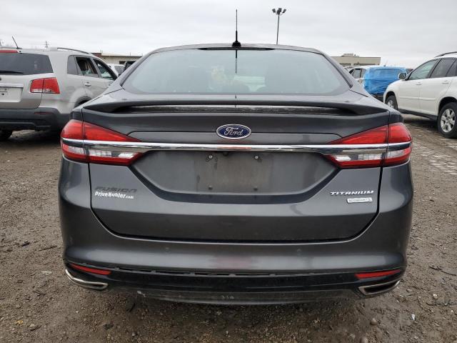 3FA6P0K95HR130701 - 2017 FORD FUSION TITANIUM GRAY photo 6