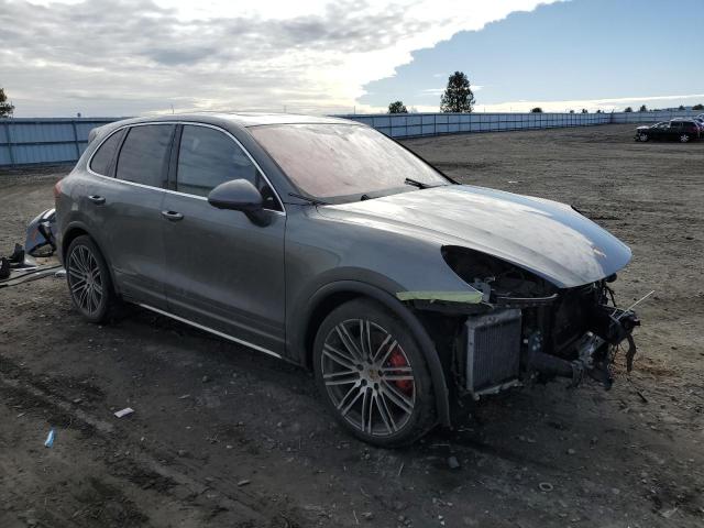 WP1AC2A24FLA82571 - 2015 PORSCHE CAYENNE TURBO GRAY photo 4