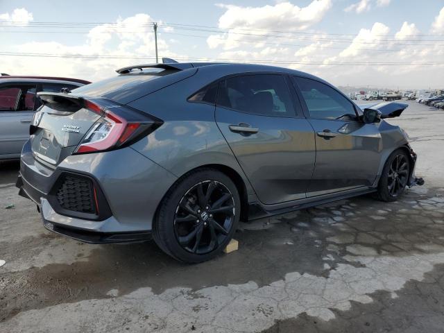 SHHFK7H99KU216674 - 2019 HONDA CIVIC SPORT TOURING GRAY photo 3
